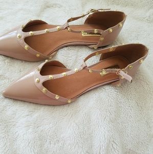 Halogen nude ballerina flats(Valentino dupe)